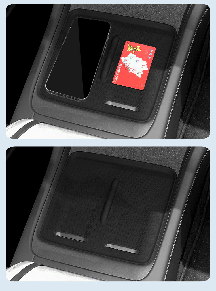 Suitable for Zeekr 007 Silicone Wireless Charging Pad, Central Control Protection Anti-Slip Mat, Modification Accessories, Interior Mat