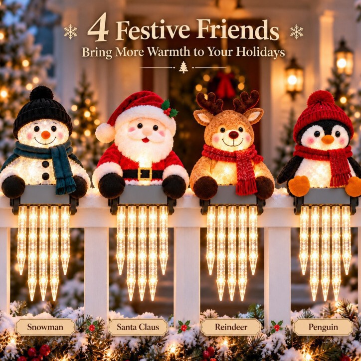 Cross-border new product: WinterGlow Snowman Icicle Light Decor – Snowman-shaped icicle lights Cross-border new product: WinterGlow Snowman Icicle Light Decor – Snowman-shaped icicle lights