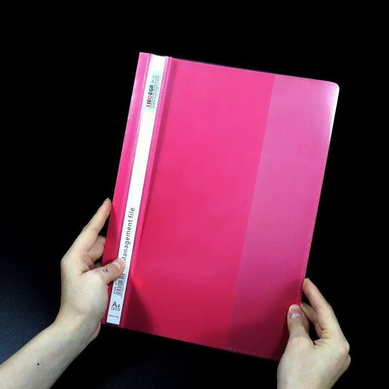 Creative live page 2 -hole A4 folder punching transparent folder dual -hole report folder folder office binding folder