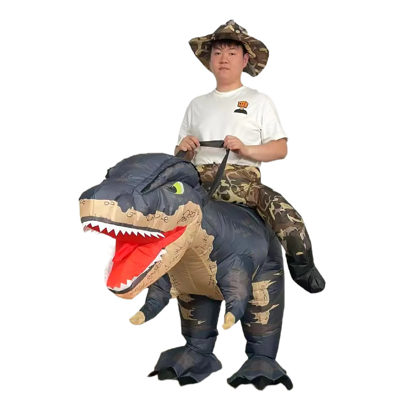 Cross-border nuevo Dragón corriendo ropa inflable Halloween maquillaje rendimiento apoyos muñeca divertida corriendo dragón ropa inflable