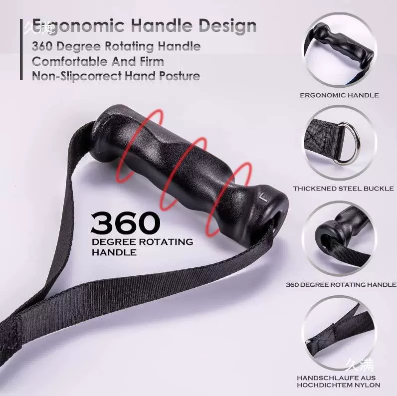 Gantry rope handle Gantry handle elastic rope equipment pull-up resistance pull weight lifting exercises