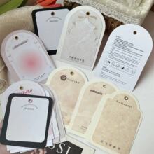 现货轻奢高档穿戴甲直播展示卡片美甲卡纸定制logo包装背景卡批发