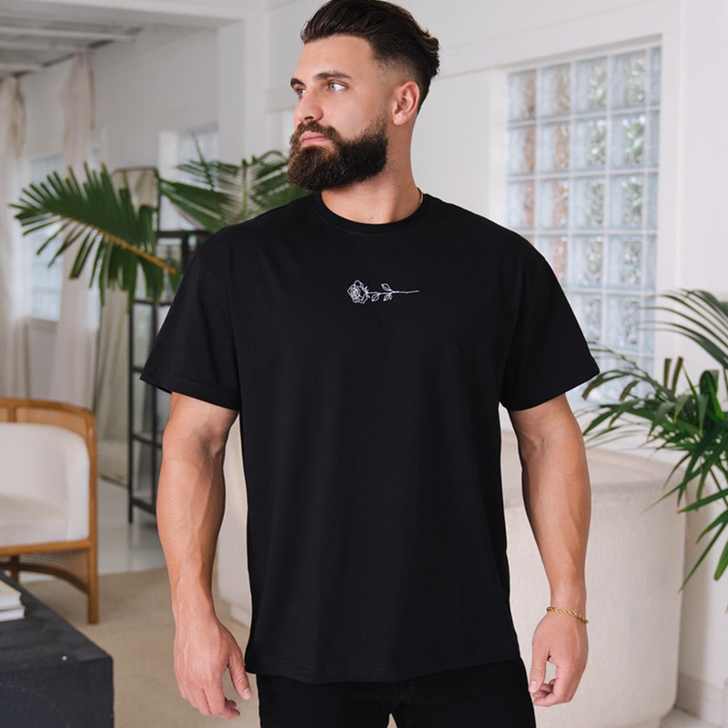 새로운 피트니스 남자 달리기 느슨한 훈련 옷 탄성면 농구 옷 둥근 목 바닥 셔츠 스포츠 반팔 티셔츠 남성