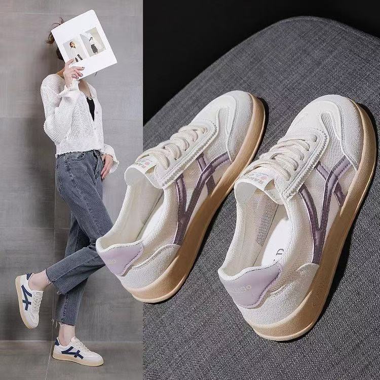 Explosive Breathable Mesh Forrest Gump Shoes White Shoes Women's 2024 Summer New All-match Casual Sports Sneakers Mesh Shoes Explosive Breathable Mesh Forrest Gump Shoes White Shoes Women's 2024 Summer New All-match Casual Sports Sneakers Mesh Shoes