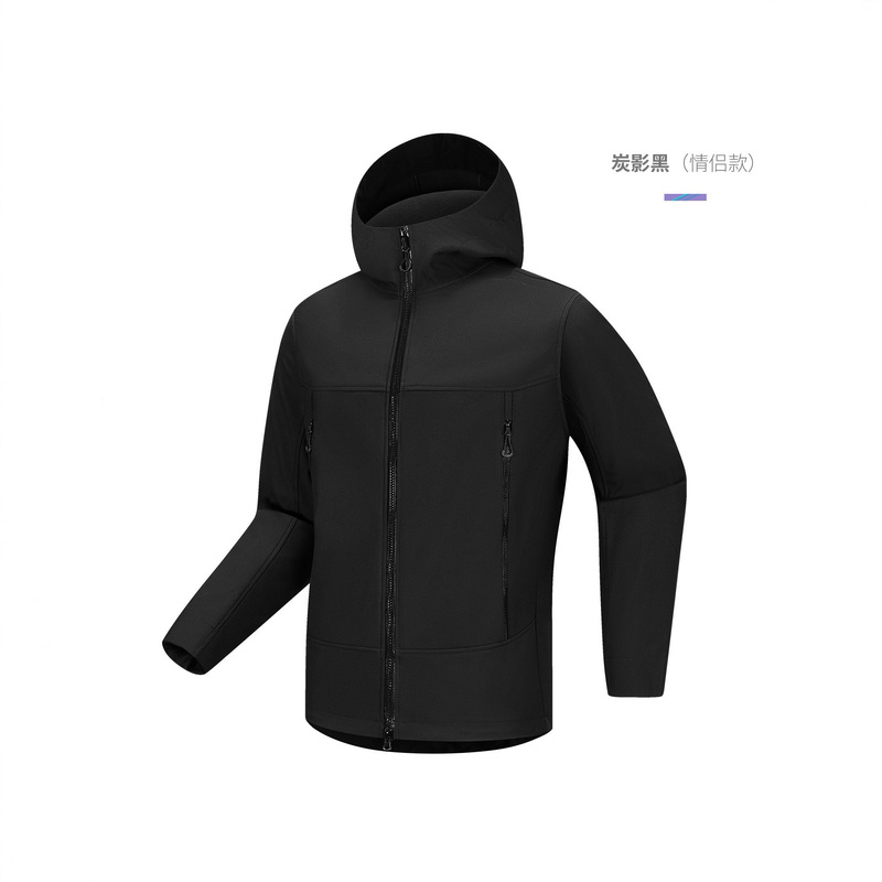 Niaojia Softshell Jacket for Outdoor Use, Unisex, Spring and Autumn, Medium Thickness, Windproof, Waterproof, Warm, Lightweight Hardshell Jacket