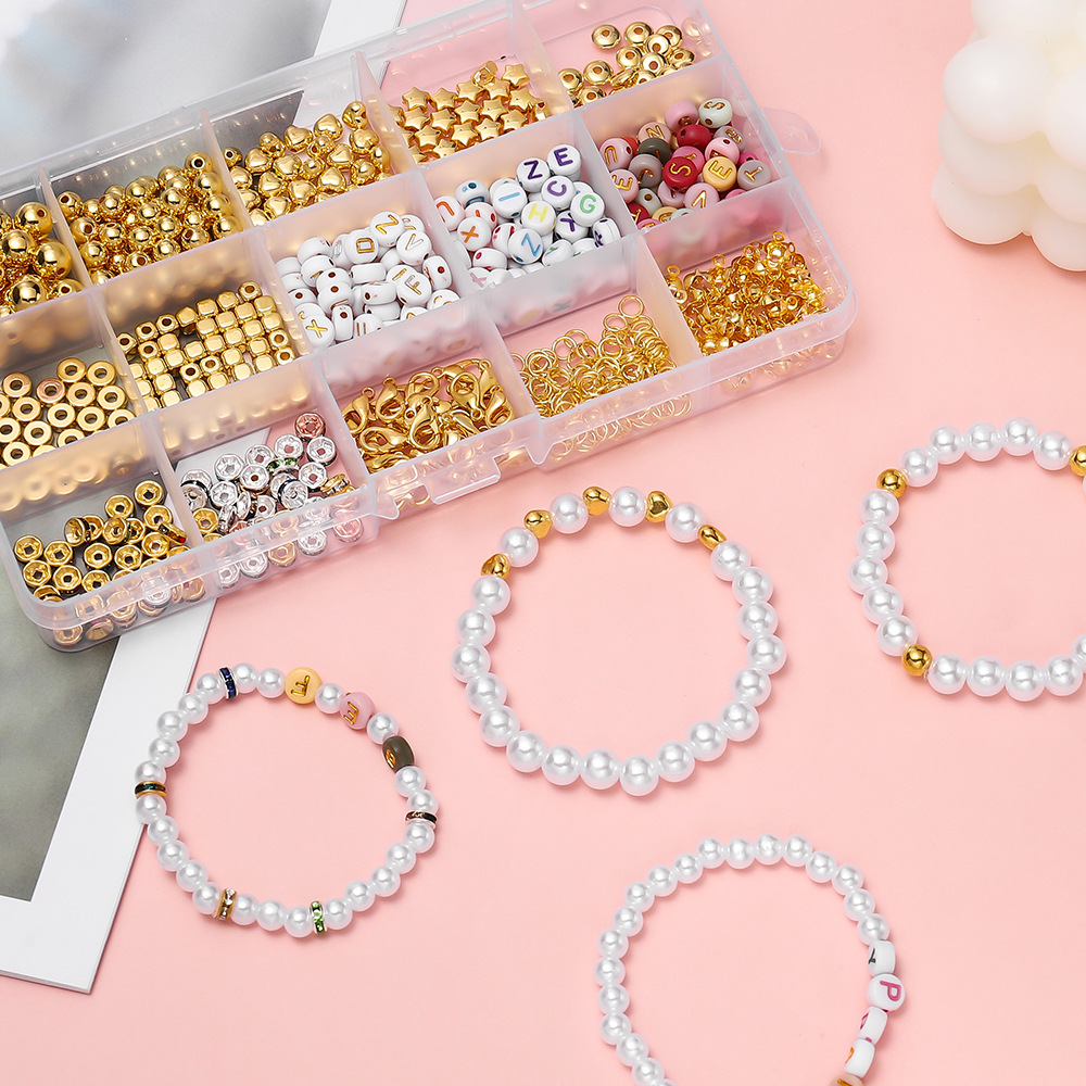 155g Weight Beads Jewelry Making Type DIY Ornament Accessories Classification 1 Set Quantity Acrylic Material Letter Pattern All Seasons Season Simple Style Style 1 Set Acrylic Letter DIY Ornament Accessories Beads 8