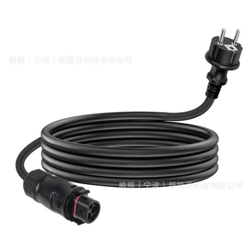 Ly-01 Female to Schuko Plug Ac Connection Cable Micro Inverter Solar Photovoltaic Socket