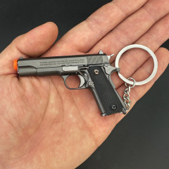 ドロップシッピング 1:3 フルメタル取り外し可能なコレクターズエディション 1911 ミニキーホルダーおもちゃペンダント小型銃