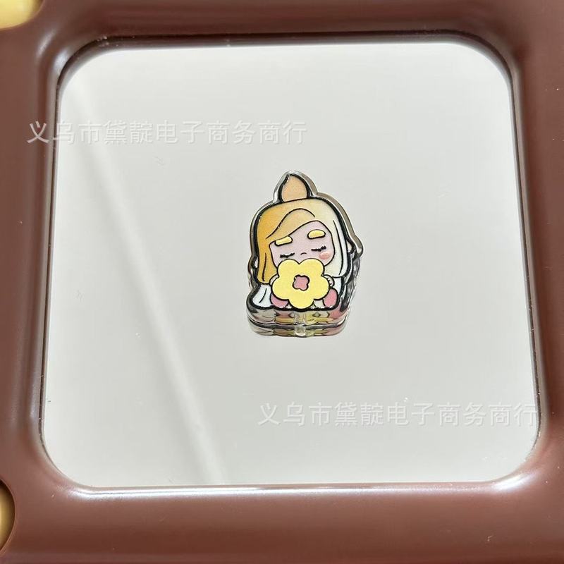 diy ジュエリーアクセサリーアクリルレリーフジャスミンかわいいビーズ携帯電話チェーンバッグキーホルダー素材|undefined