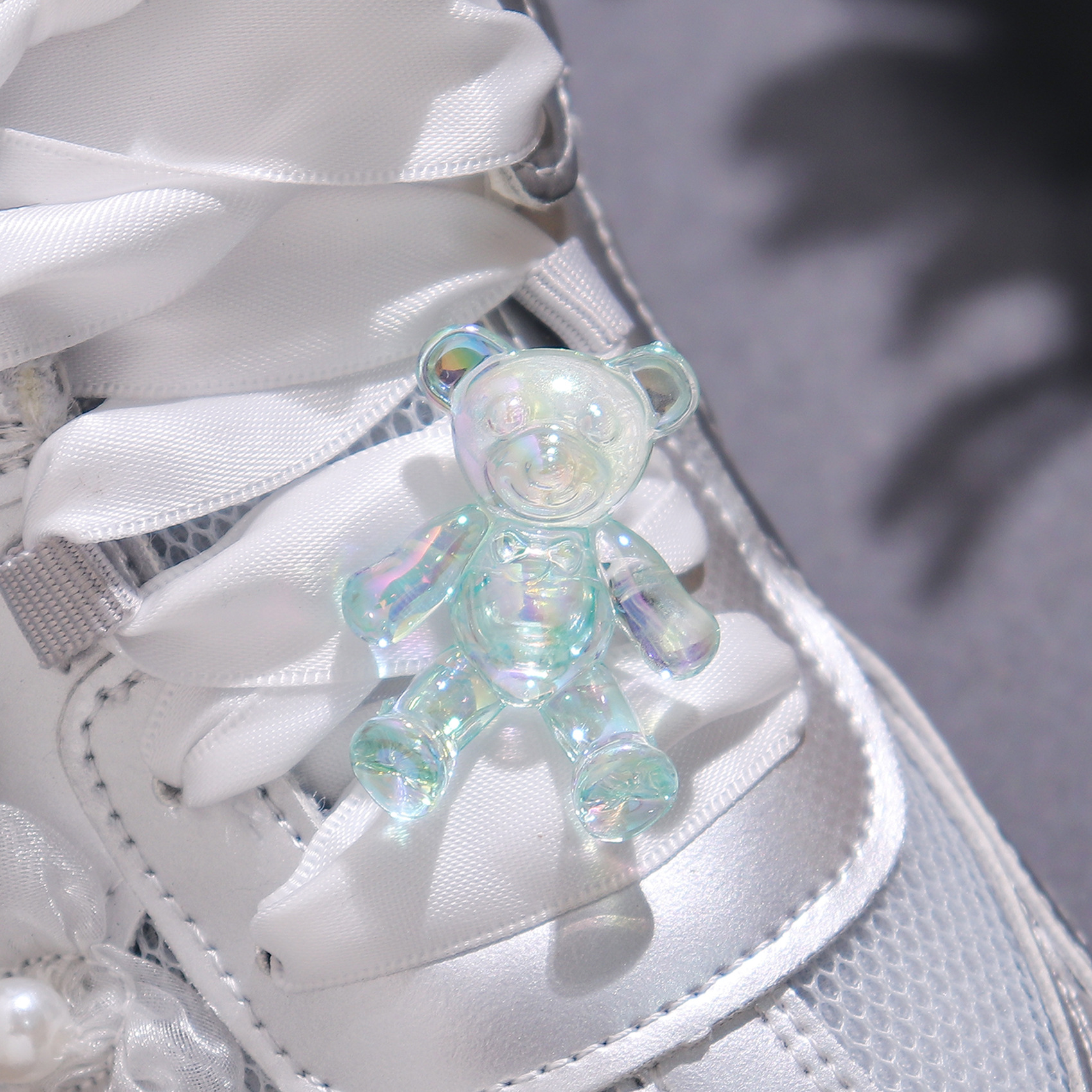 Coreano oso de cristal flor accesorios superiores zapatos de alto nivel de flores de formación zapatos DIY botones superiores