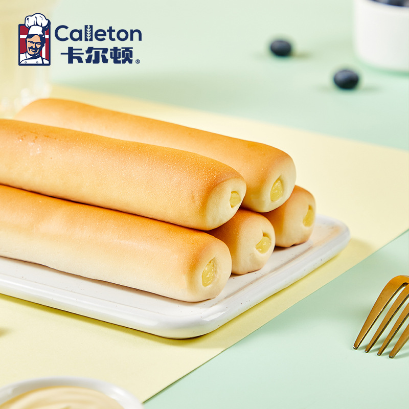 KL141卡爾頓迷你法棍夾心麵包早餐辦公室整箱營養大禮盒裝500g