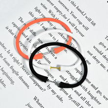 跨境爆款彩色硅胶珍珠手环男女个性简约百搭DIY配饰钛钢手镯批发