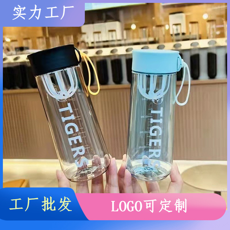 Tianyi nueva taza de plástico deportes 600ml verano al aire libre creativo espacio Copa Internet celebridad fitness taza grande hervidor