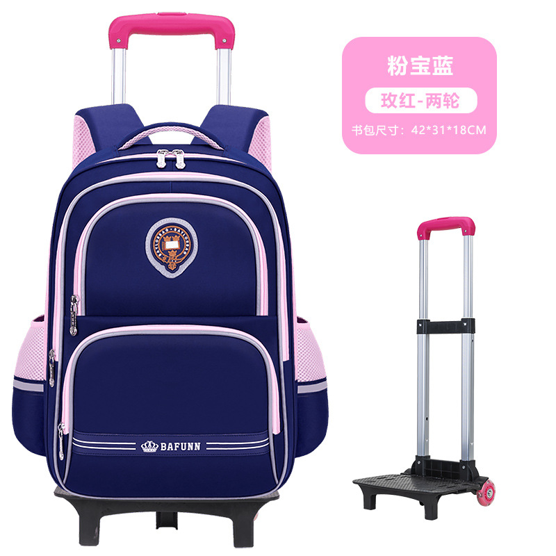 26 nuevas mochilas de tirón para niños y niñas 2 - 3 - 5 - 6 grados mochilas de hombro para niños de gran capacidad para reducir la carga