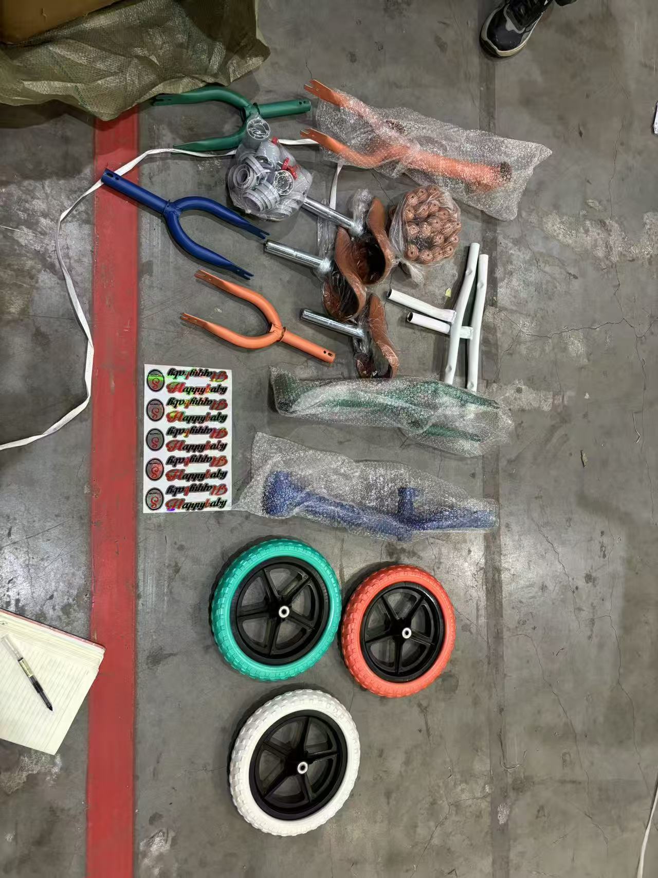 Bicicleta de Equilibrio Infantil sin Pedales 1-3 Años de Metal