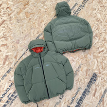 欧美跨境2025冬季新款手塞棉棉服男连帽棉衣保暖厚棉服外套军绿色