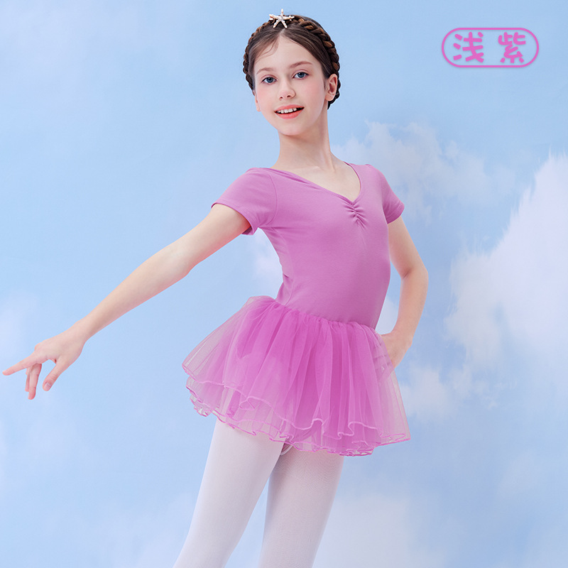 Ropa de práctica de baile niños niñas mono verano chino danza niños princesa vestido traje vestido de rendimiento