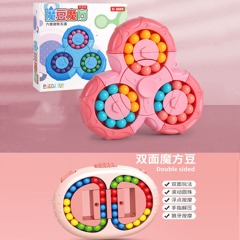 Estudiante de escuela primaria Cubo de Rubik inteligencia juguete dedo giroscopio aburrido artefacto de descompresión juguete educativo para niños regalo de jardín de infantes