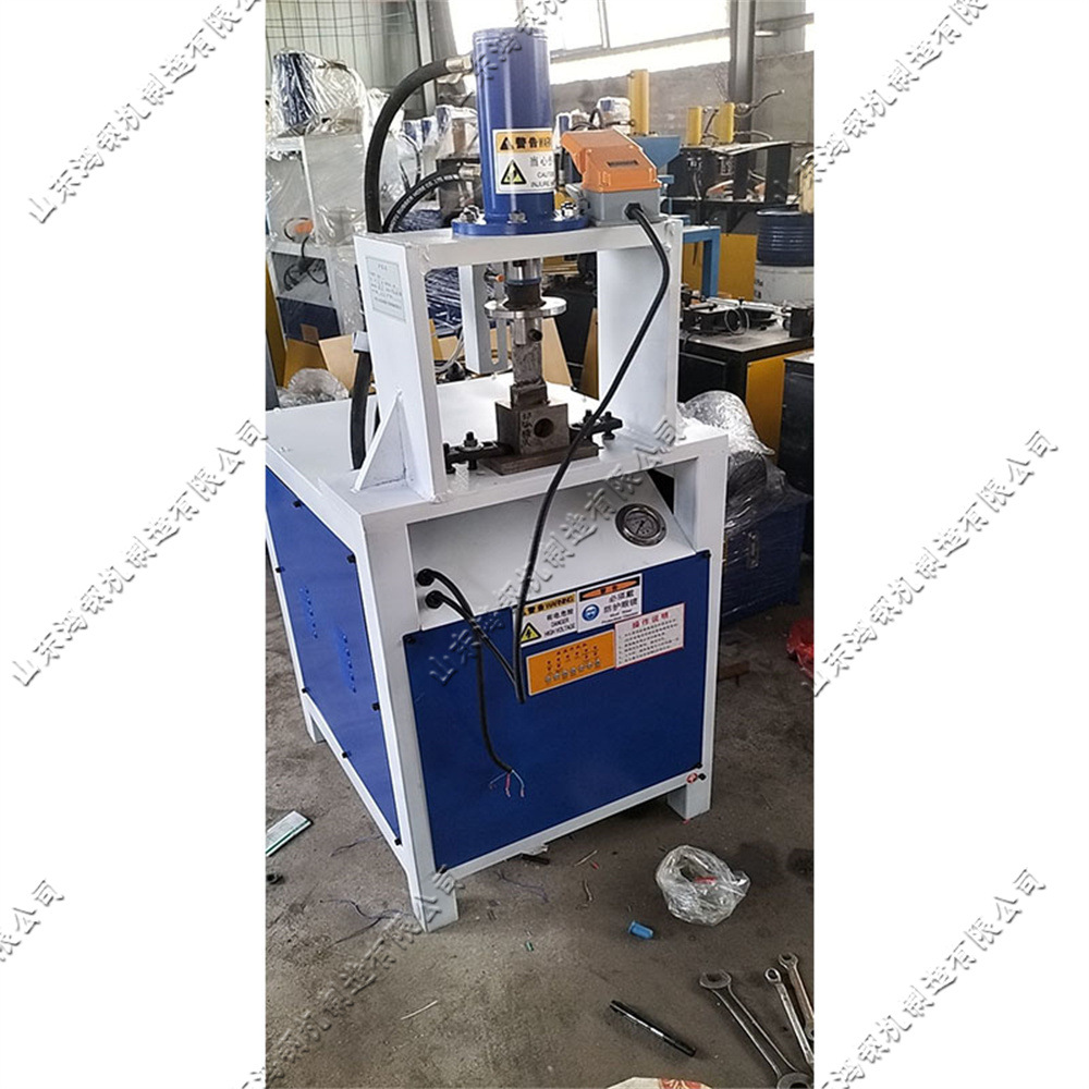 不锈钢护栏坡口切弧机 立式脚踏绞口冲断机 液压钢管冲孔冲弧机