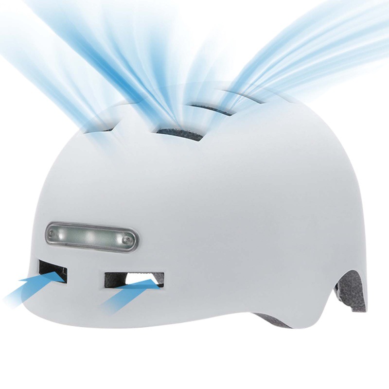 Ce Certified Lighted Cycling Helmet, Scooter Safety Helmet, Electric Bicycle Night Flashing Light Cycling Safety Helmet