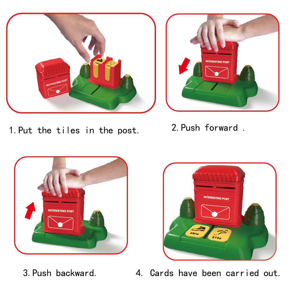 Entrenamiento de pensamiento lógico para niños Ayudas didácticas Correo electrónico interesante Palabra en inglés Tarjeta de memoria Máquina de aprendizaje Juego de mesa