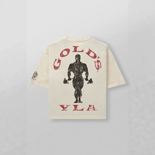 Youngla co-branded golds New men's short-sleeved sports casual fitness cotton large-size loose short T-shirt