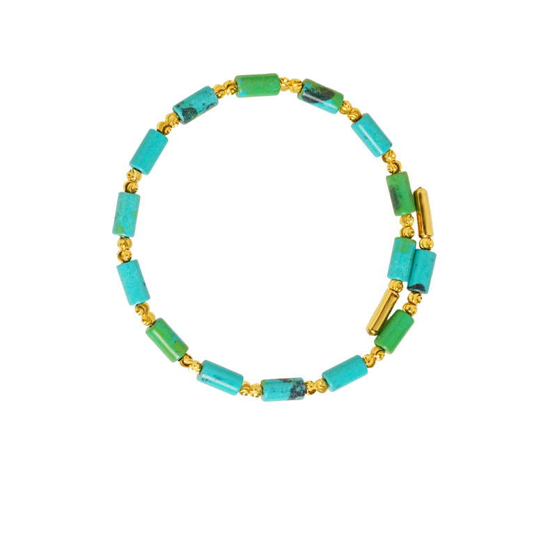 Vietnam oro tubo de perlas de pulsera ajustable empujando y tirando goteo de aceite ardiente mariposa azul durante mucho tiempo no se desvanece el estilo nacional femenino de alta calidad