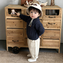 早春婴儿衣服洋气毛衣春秋季男宝宝帅气polo领针织衫小童春装衣服