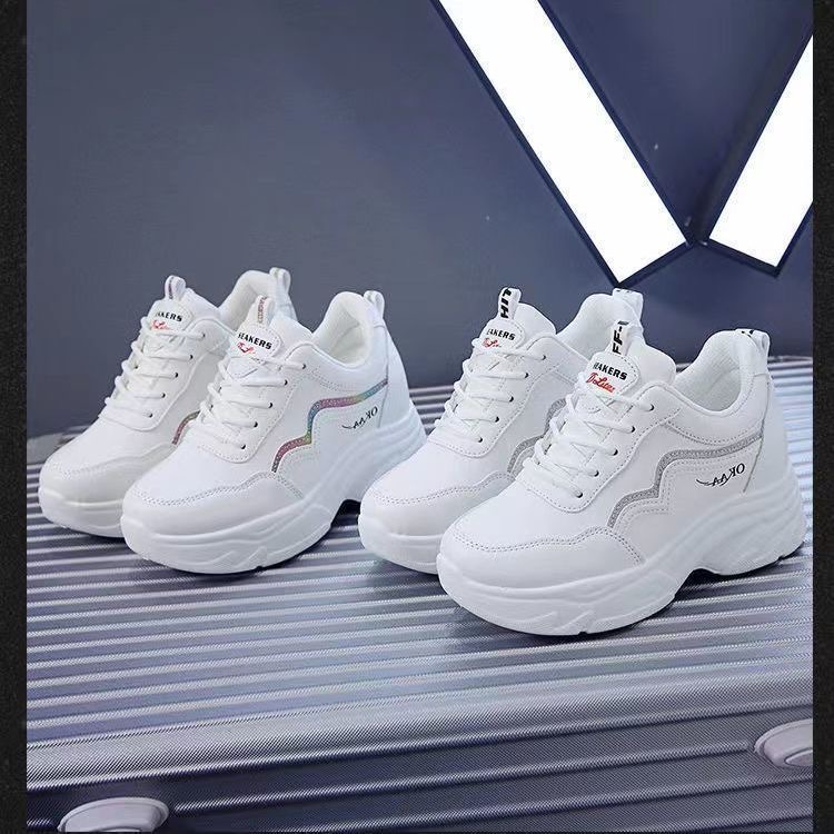 Naisten urheilukengät, nahkakengät, lenkkarit, kumipohjaiset iskunvaimennuskengät, kevyet jalkineiden lenkkarit_voghion.com