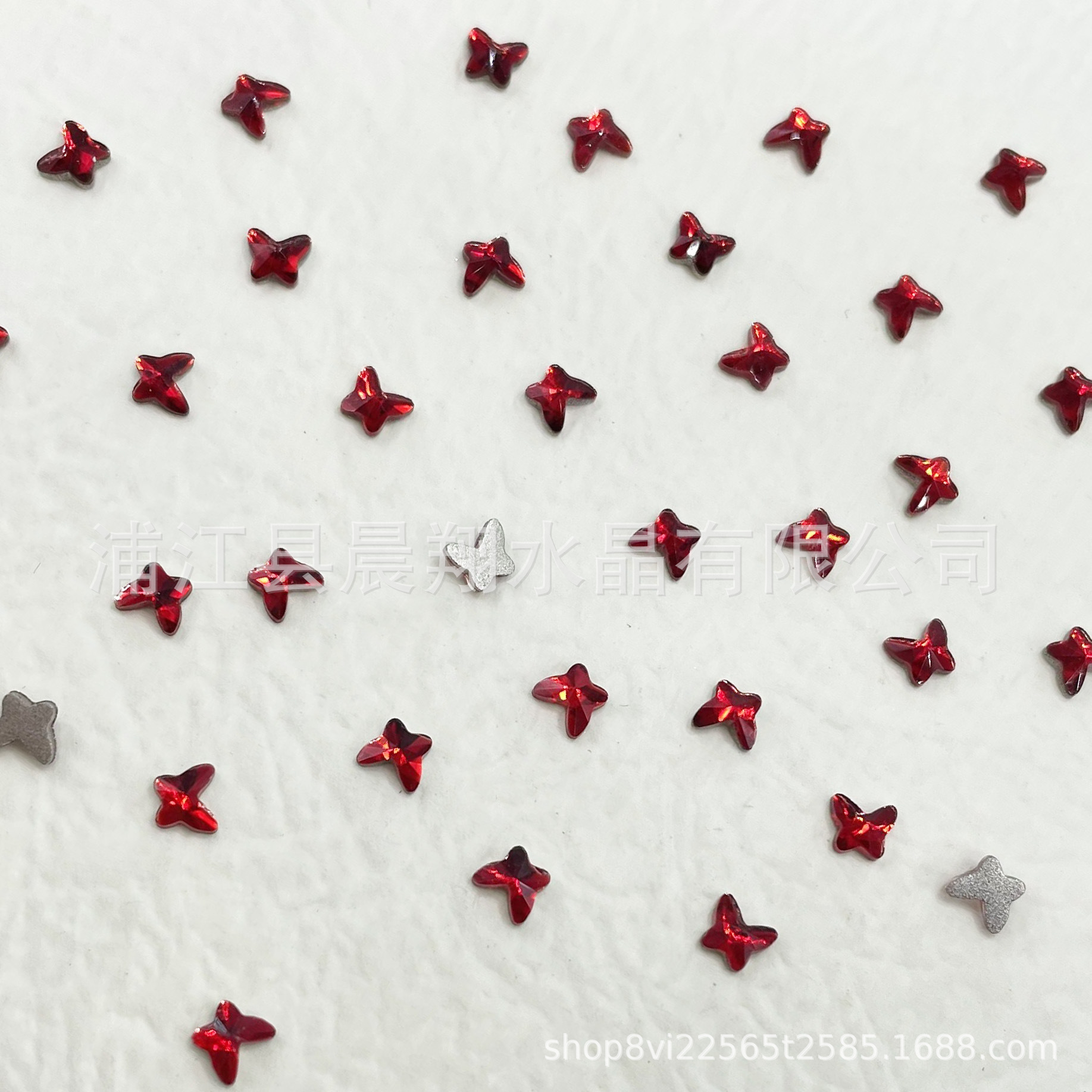 [보석 빨강] 4*4 나비