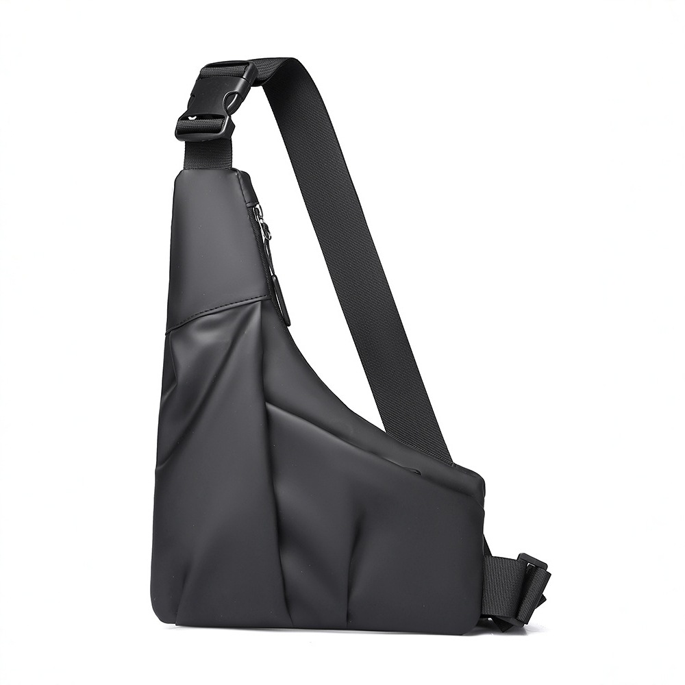 Nuevo bolso triangular transfronterizo, bolso de mensajero de gran capacidad con película para hombre casual, bolso de hombro resistente a las salpicaduras de agua al aire libre de moda