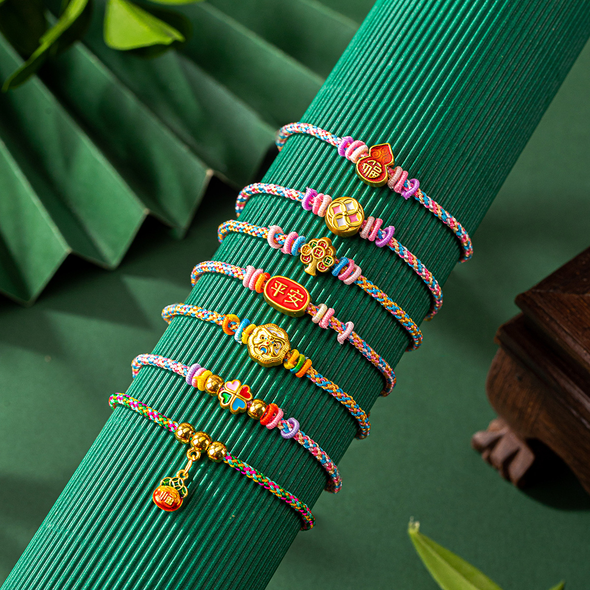 dragon boat festival bracelet woven colorful braided rope carrying strap male and female student bracelet safe sea nymph bag bracelet