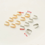 开合瓜子扣夹扣项链玉牌吊坠扣电镀扣子铁质diy饰品配件夹扣头