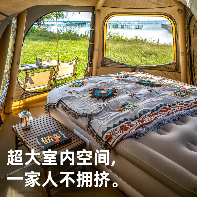 探险者车尾充气帐篷suv户外露营野营过夜防晒防雨车尾帐免搭建|undefined