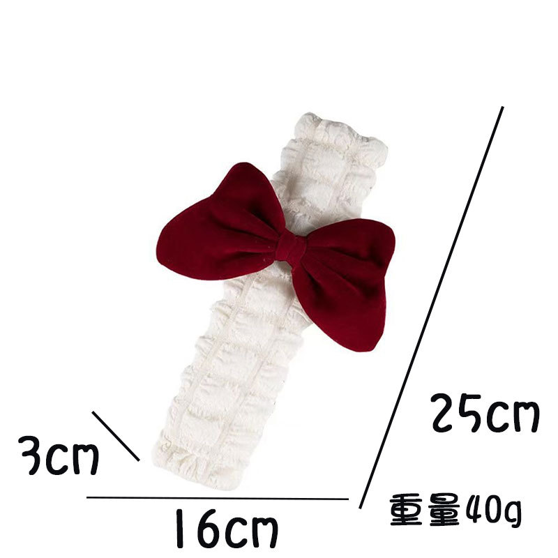Car seat belt shoulder pad bow puffer four seasons cute universal premium safety belt shoulder pad