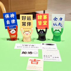 クリエイティブなかわいい動物デスクトップ装飾品漫画人形樹脂工芸家の装飾小さなギフトフィギュア