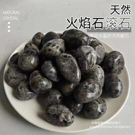 现货供应天然火焰石大颗粒 滚石造景石铺路石水晶装饰石批发