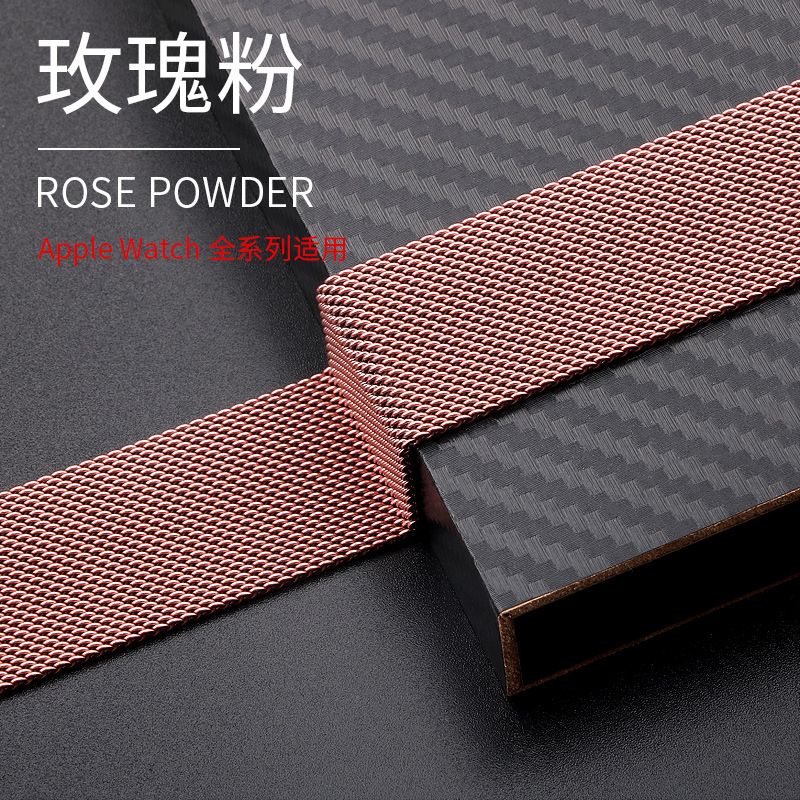 Suitable for Apple Milanese watch strap, Apple Watch strap, iwatchS8 stainless steel Milanese magnetic attachment Specification drawing