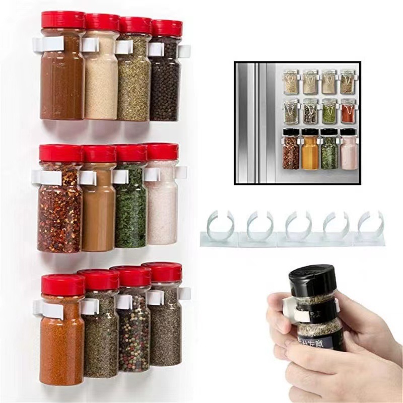 Cross-border hot seasoning bottle simple plastic storage rac..