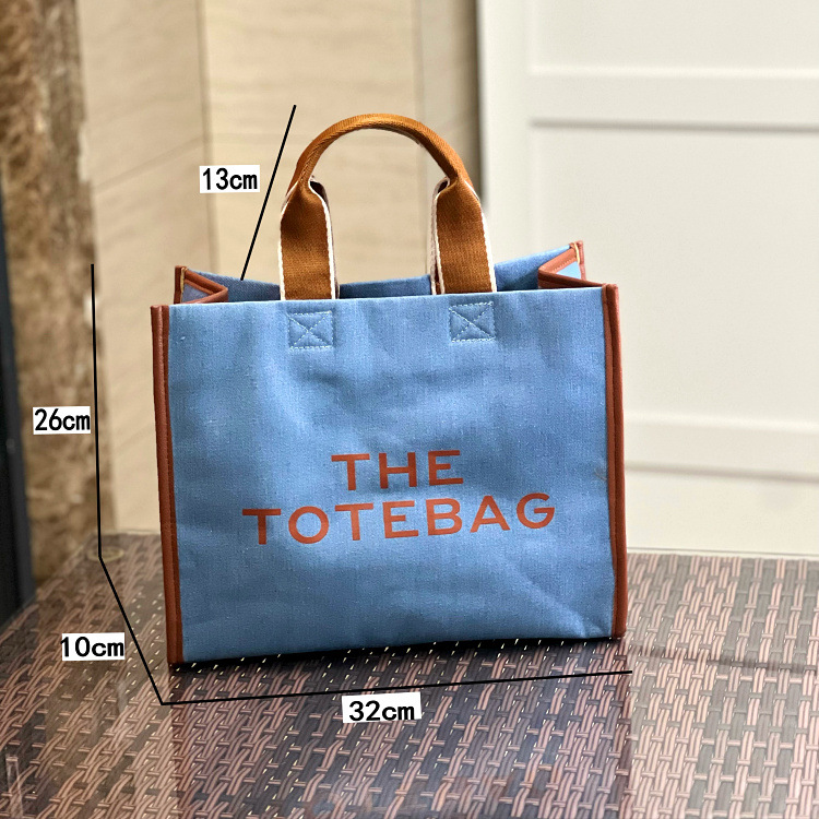 新品 デニムトートバッグ 大容量 通勤パソコンバッグ アルファベットプリント 4色選べ 