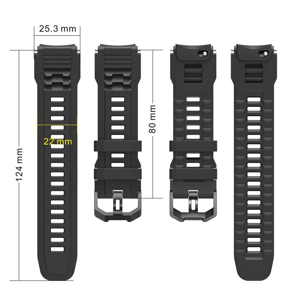 Suitable for Huami Amazfit T-Rex3 Pro silicone strap Huami TRex3pro 48mm new strap 3
