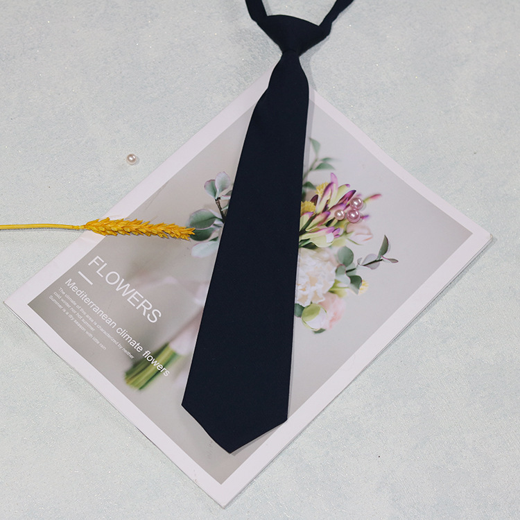 Corbata femenina ins japonés JK estilo coreano preppy estilo 7cm punch-libre decoración camisa masculina y femenina estudiantes Negro Rojo gris azul marino