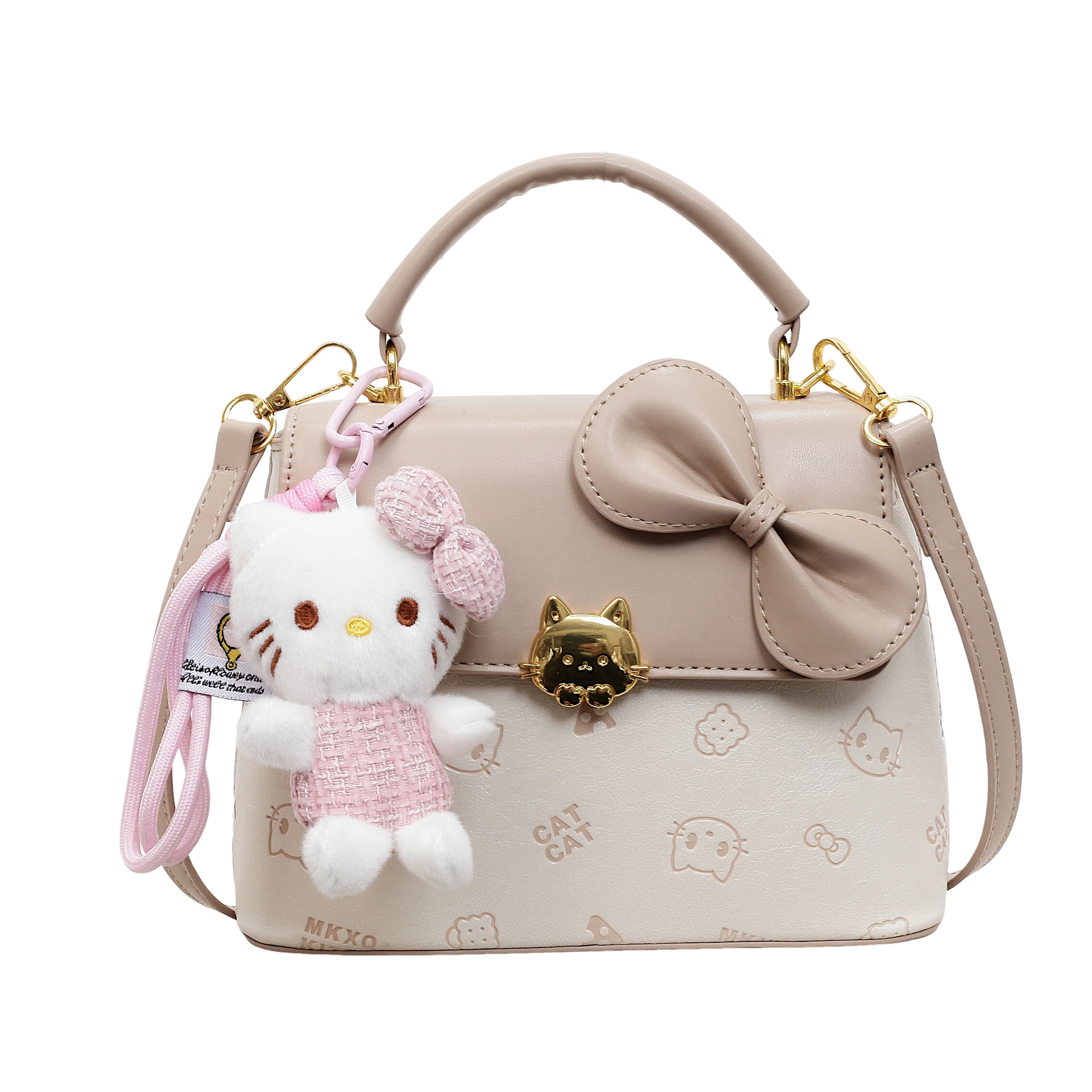 Bolso de hombro de moda coreana de mujeres dibujos animados lindos colgantes de impresión bolso de mano bolso de mano dulce fresco bolso pequeño image 10