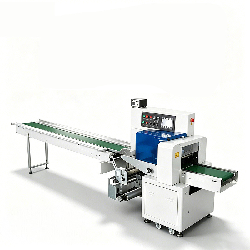 Máquina de envasado tipo almohada totalmente automática para verduras, frutas, ferretería, pan, pasteles de luna, máquina de embolsado para alimentos, juguetes y galletas. image 8
