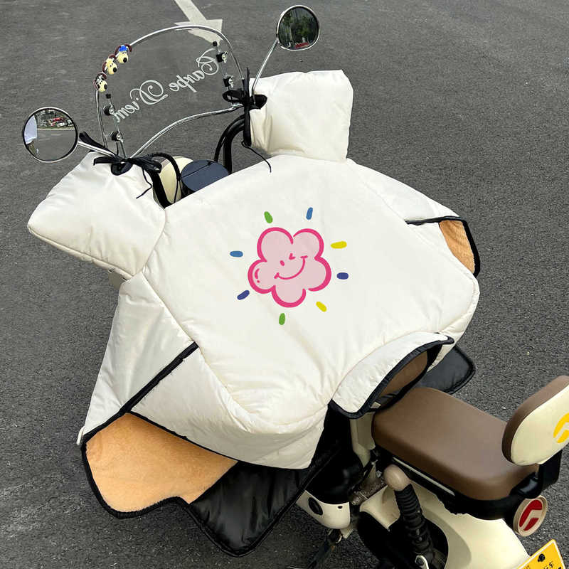 电动车挡风被冬季加绒特厚冬天鲨鱼皮防水电瓶摩托车牛角扣通用新|undefined