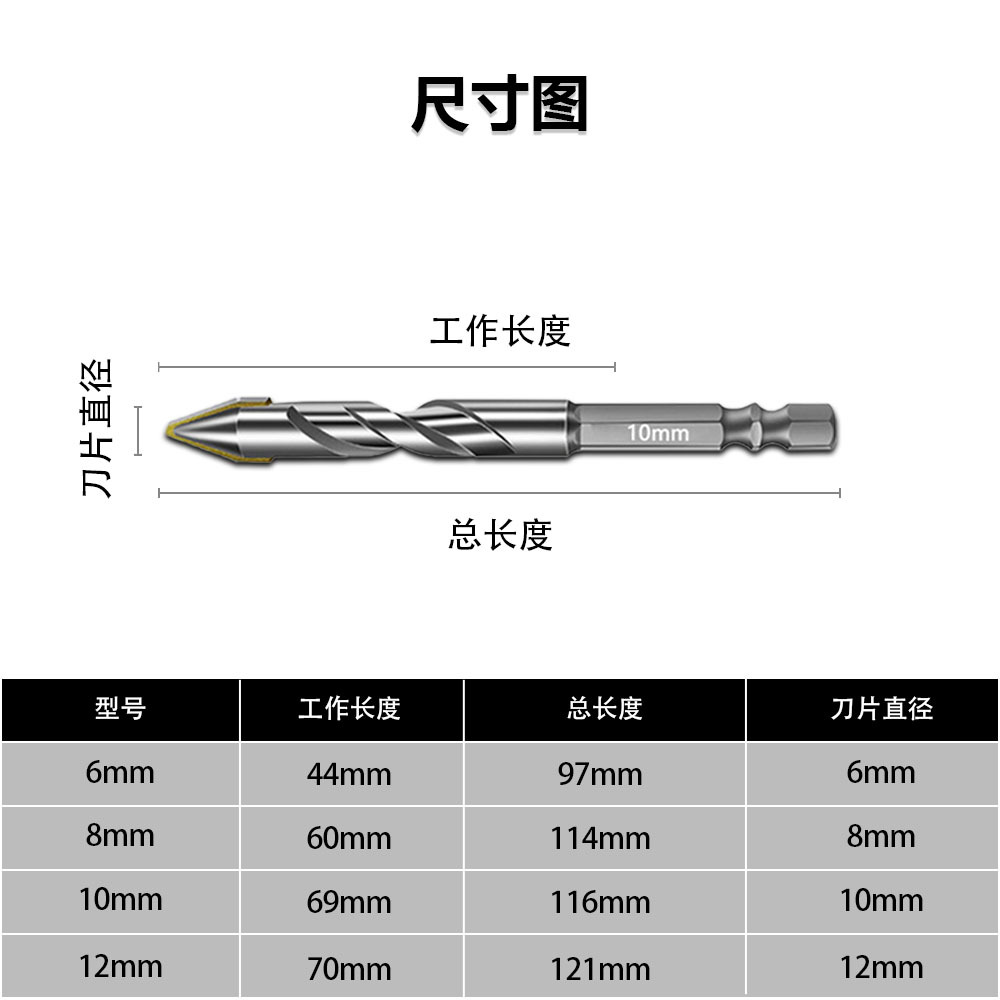 偏心钻(本)尺寸图