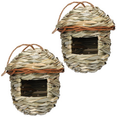 Cross-border pet supplies hand-woven bird's nest ecological bird cage decoration garden natural landscape