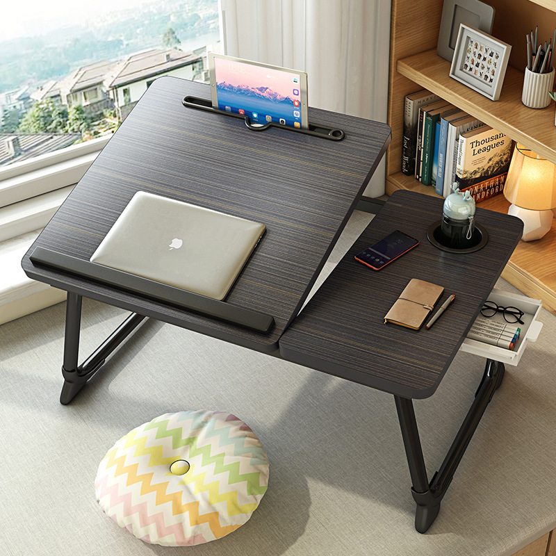 Manufacturer Adjustable Bed Lift Table Folding Laptop Table Desk Student Dormitory Lazy Table Small Table
