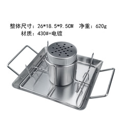 BBQ啤酒烤雞盤不鏽鋼烤雞架燒烤盤烤雞盤 火雞架戶外摺疊燒烤工具