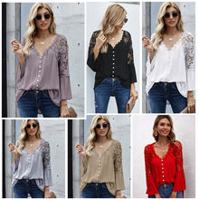 solid color long-sleeved loose polka-dot print top nihaostyles wholesale clothing NSQSY85549